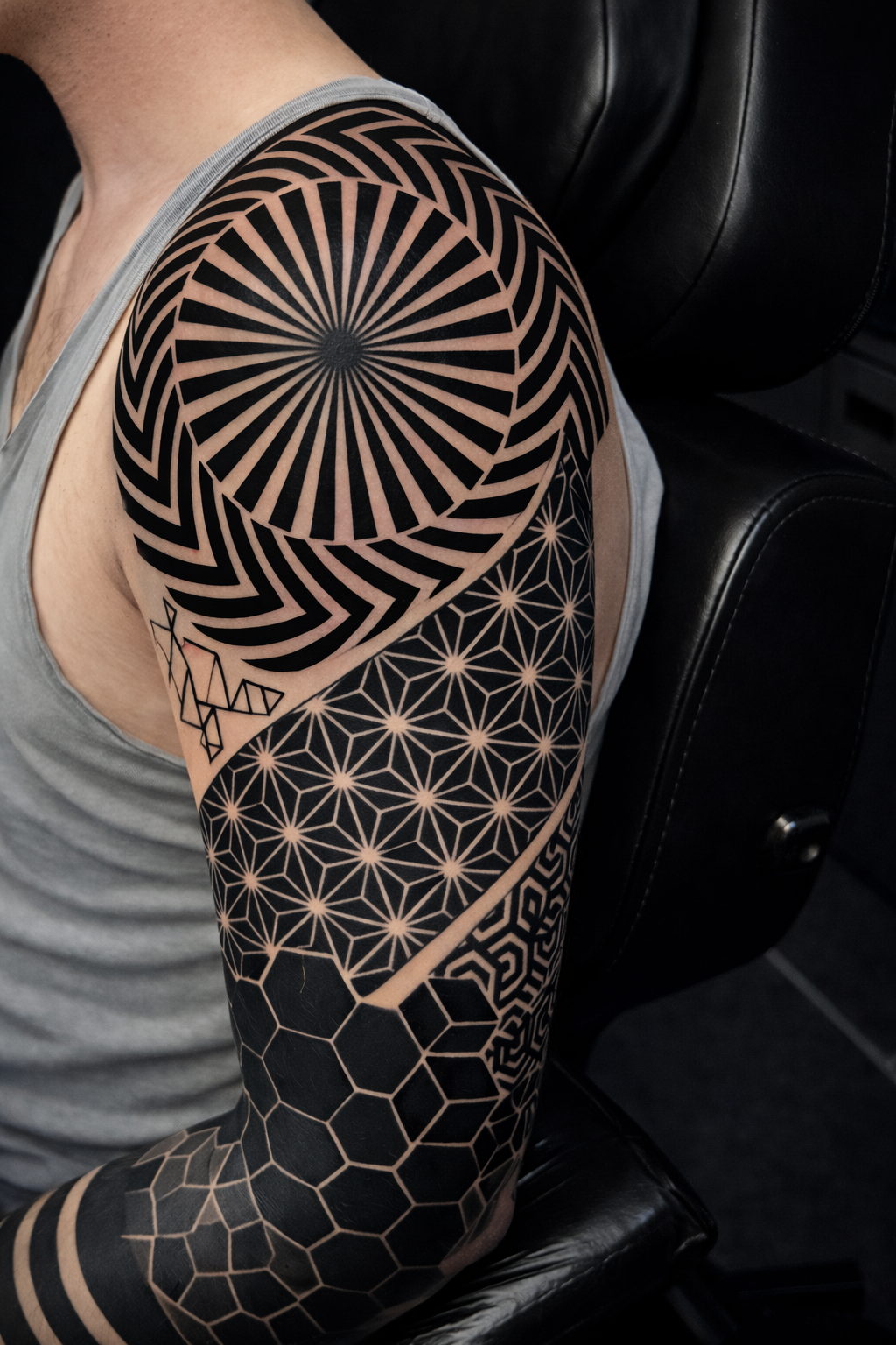 Geometrisches Mandala-Sleeve